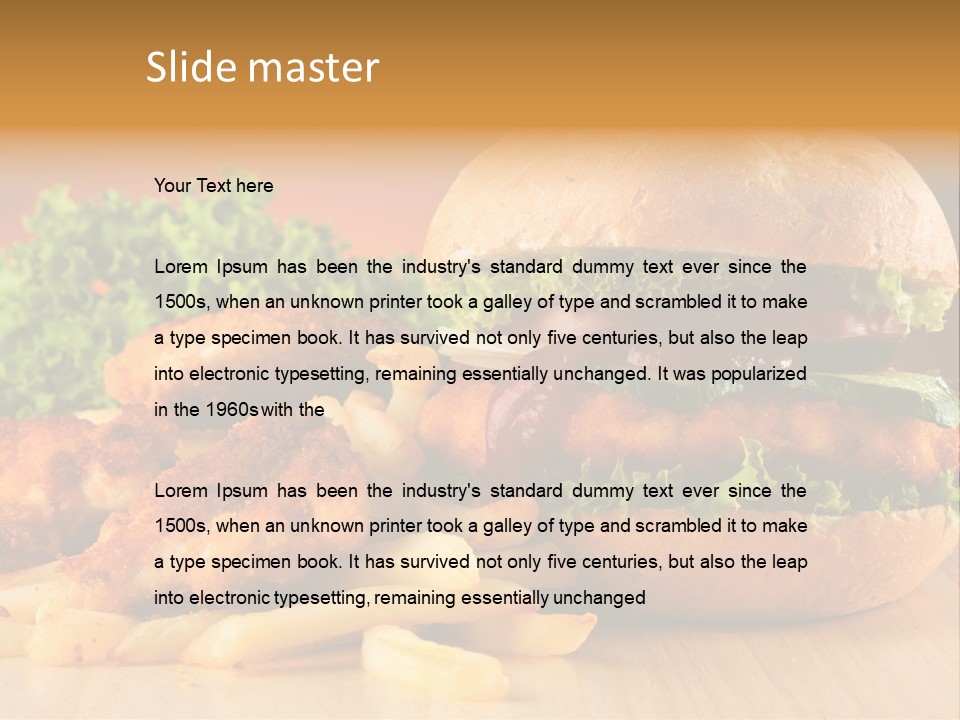 American Grill Fresh PowerPoint Template