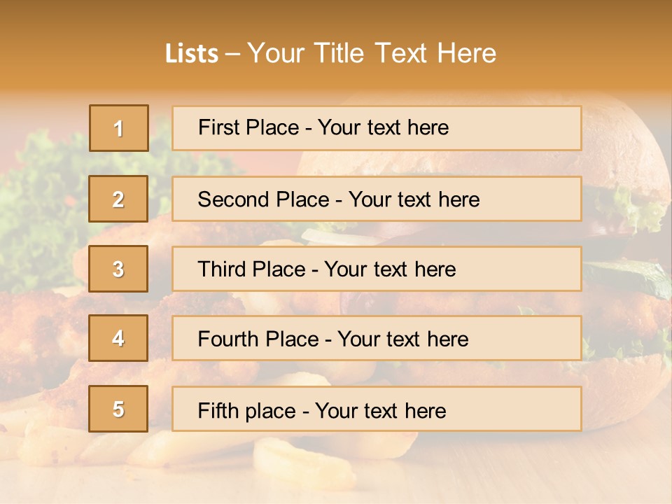American Grill Fresh PowerPoint Template