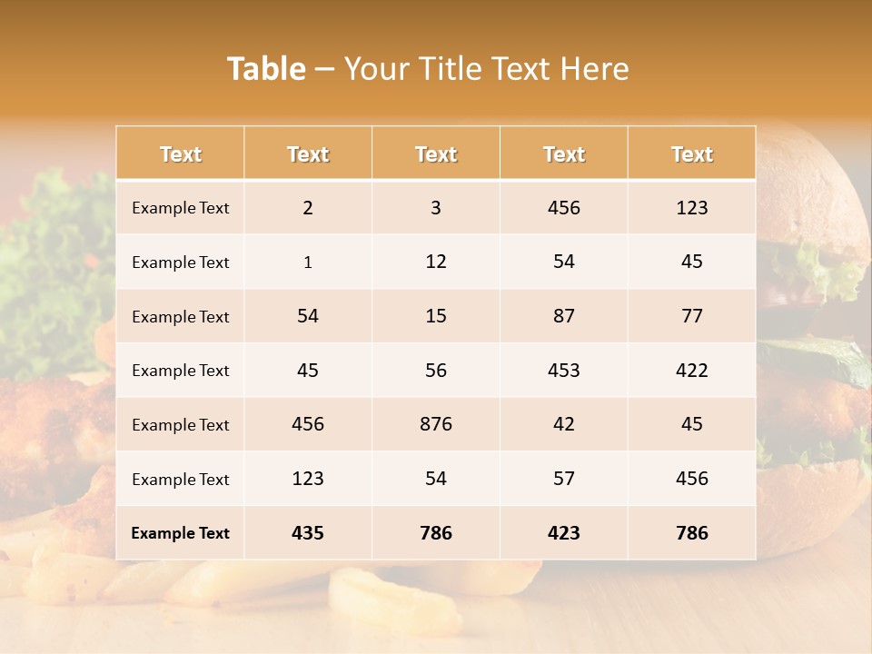 American Grill Fresh PowerPoint Template