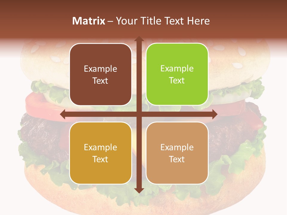 Burger Background Unhealthy PowerPoint Template