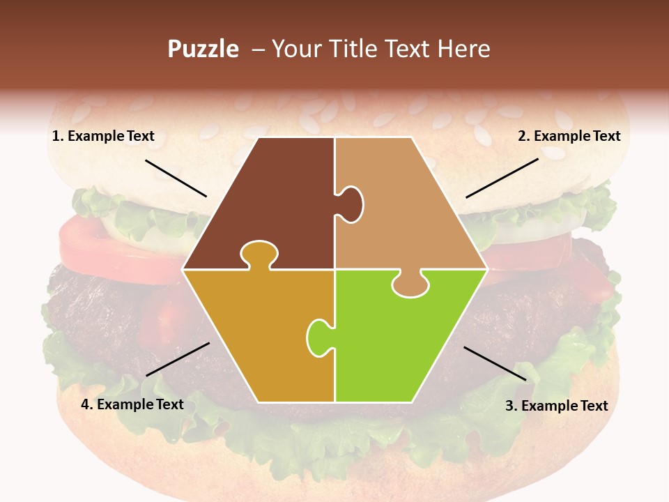 Burger Background Unhealthy PowerPoint Template