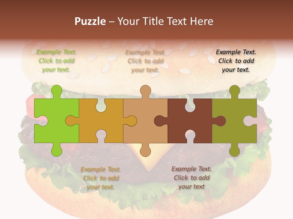 Burger Background Unhealthy PowerPoint Template