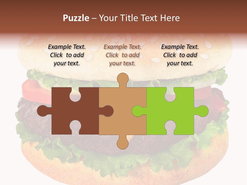 Burger Background Unhealthy PowerPoint Template
