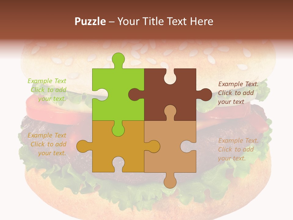 Burger Background Unhealthy PowerPoint Template