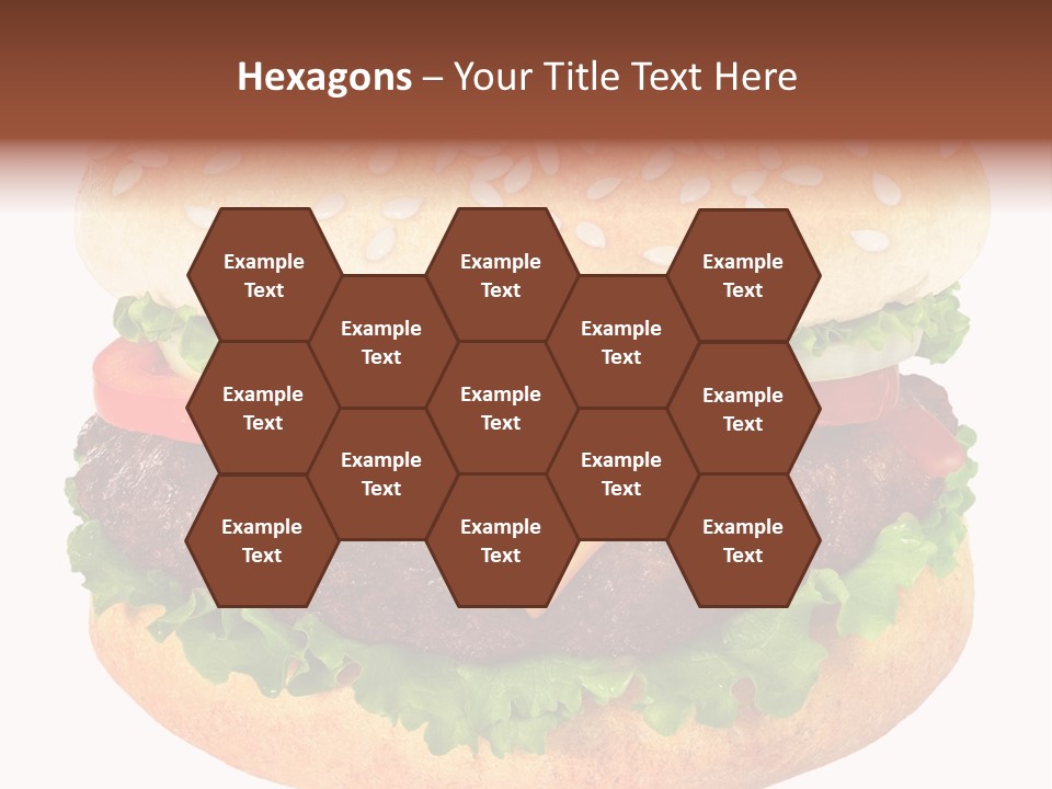 Burger Background Unhealthy PowerPoint Template