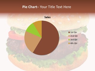 Burger Background Unhealthy PowerPoint Template