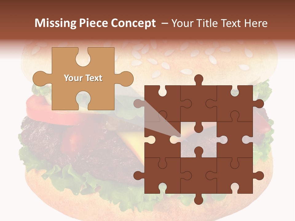 Burger Background Unhealthy PowerPoint Template