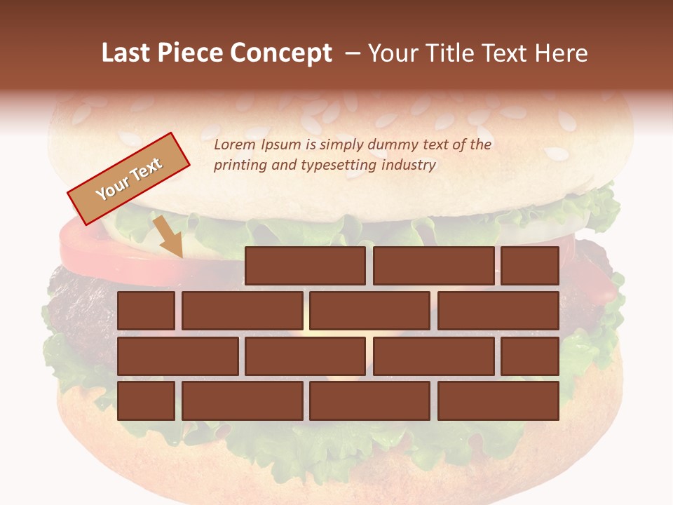 Burger Background Unhealthy PowerPoint Template