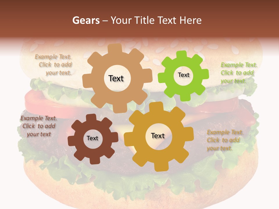 Burger Background Unhealthy PowerPoint Template