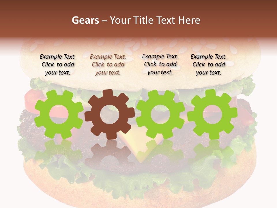 Burger Background Unhealthy PowerPoint Template