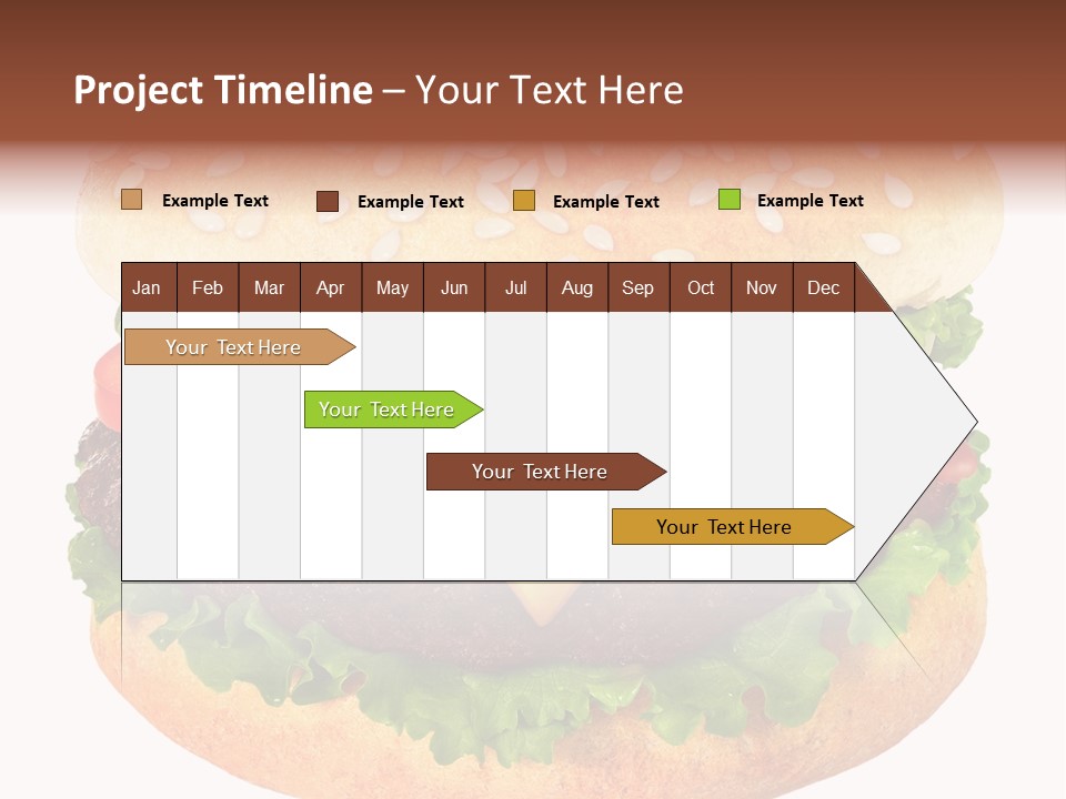 Burger Background Unhealthy PowerPoint Template