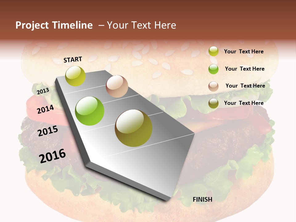 Burger Background Unhealthy PowerPoint Template