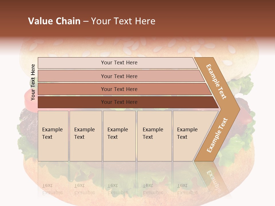 Burger Background Unhealthy PowerPoint Template