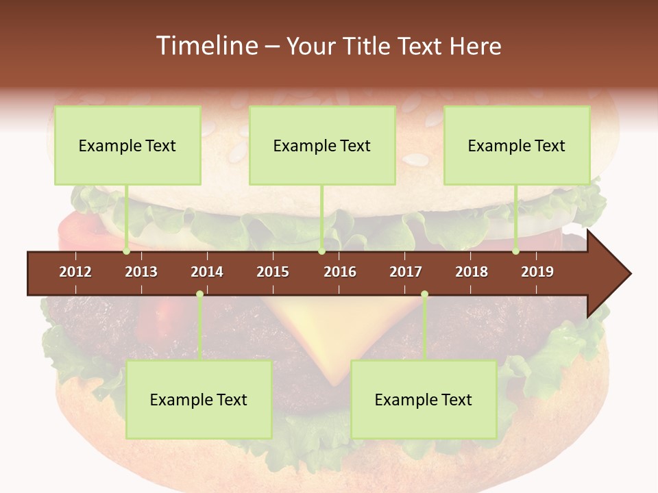Burger Background Unhealthy PowerPoint Template