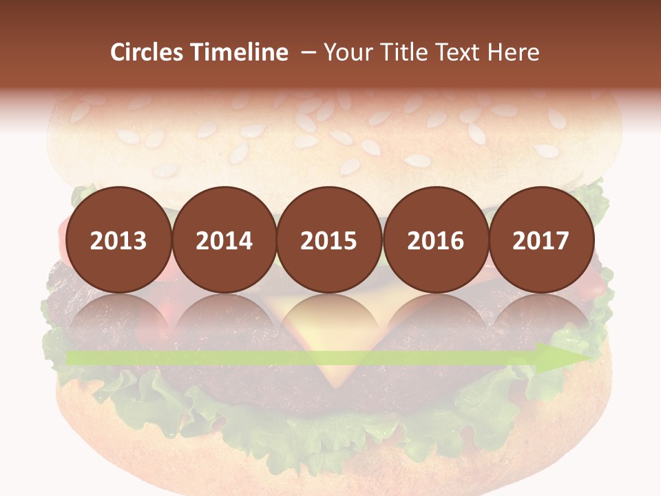 Burger Background Unhealthy PowerPoint Template