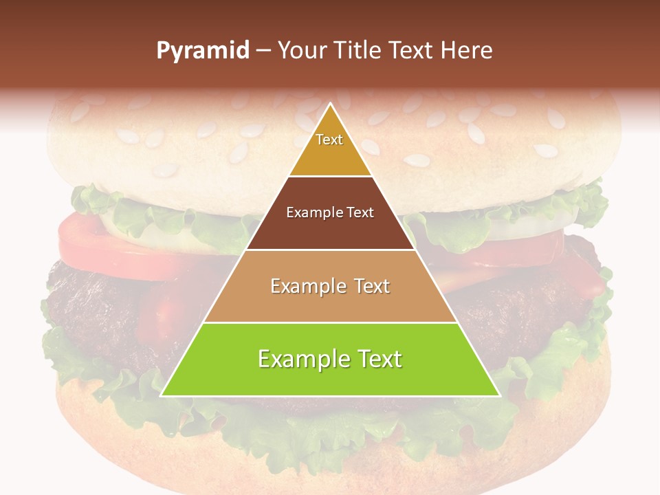Burger Background Unhealthy PowerPoint Template