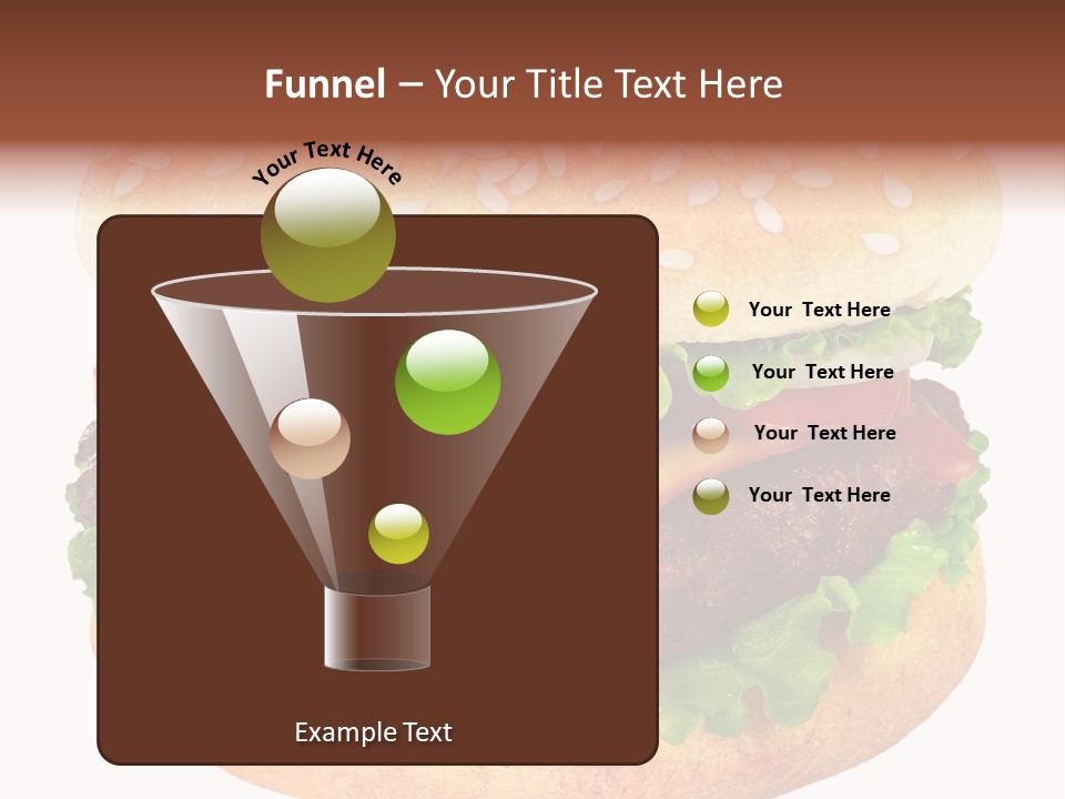 Burger Background Unhealthy PowerPoint Template
