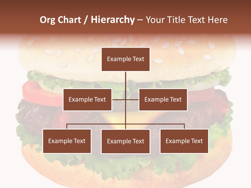 Burger Background Unhealthy PowerPoint Template