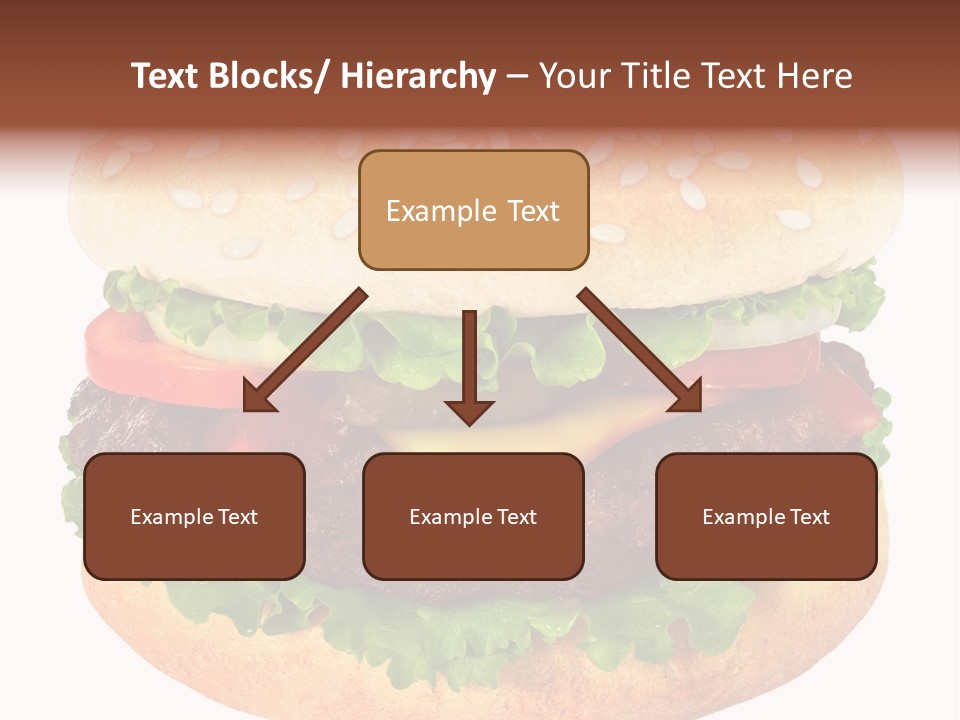 Burger Background Unhealthy PowerPoint Template