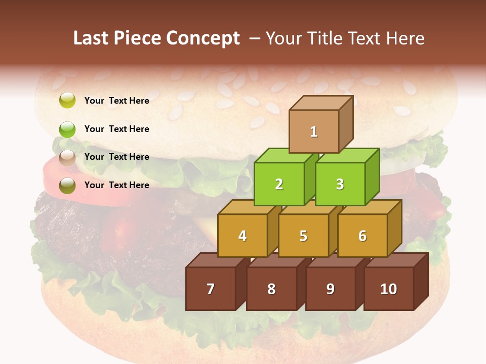 Burger Background Unhealthy PowerPoint Template