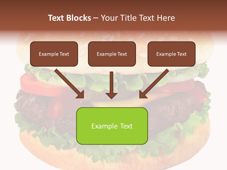 Burger Background Unhealthy PowerPoint Template
