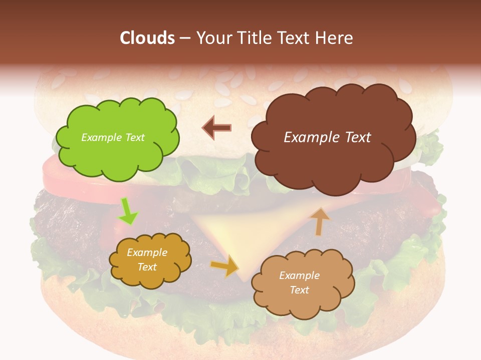 Burger Background Unhealthy PowerPoint Template