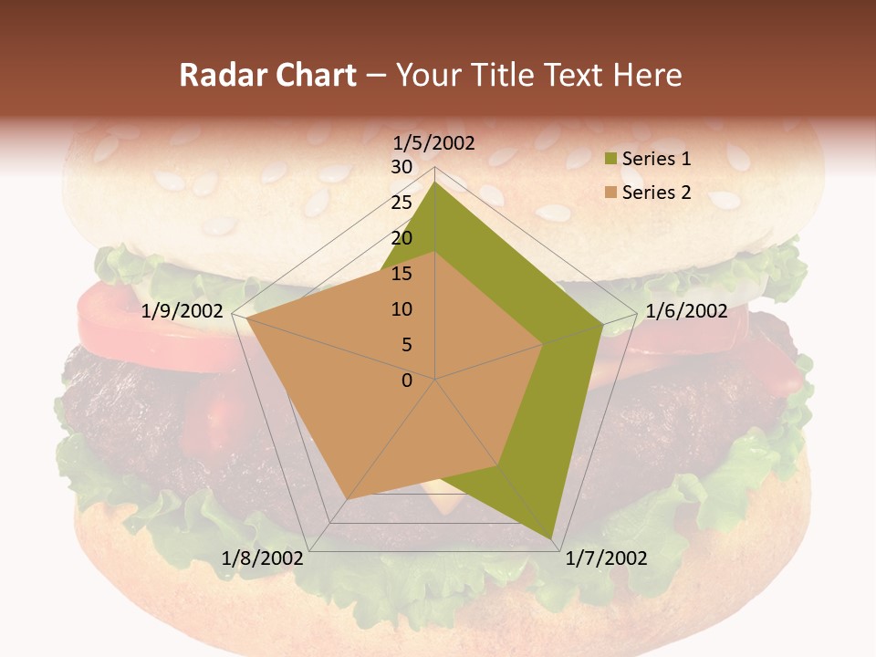 Burger Background Unhealthy PowerPoint Template