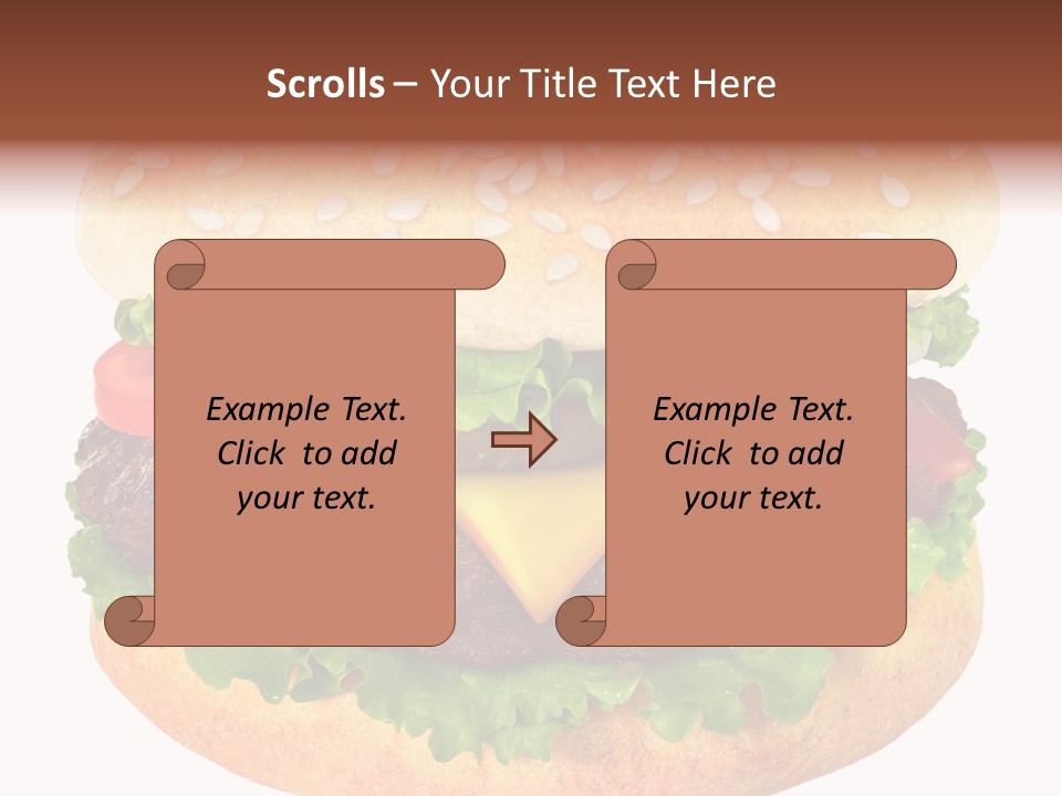 Burger Background Unhealthy PowerPoint Template