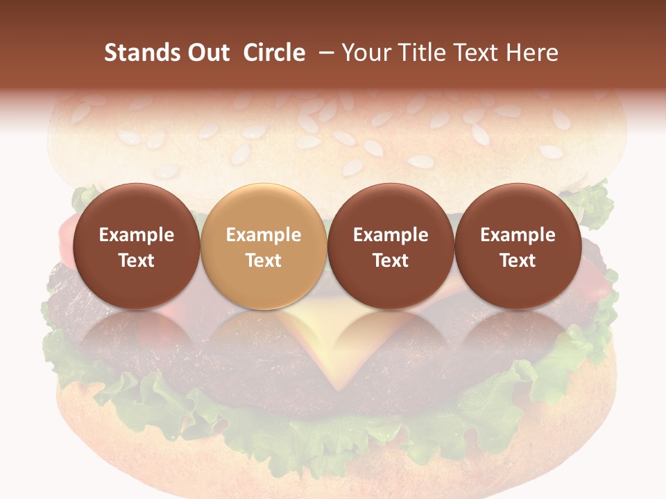 Burger Background Unhealthy PowerPoint Template