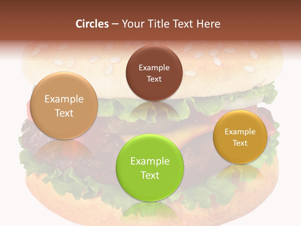 Burger Background Unhealthy PowerPoint Template