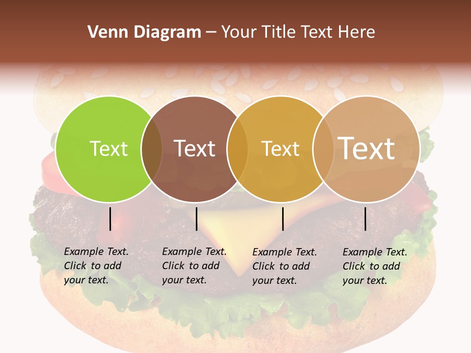 Burger Background Unhealthy PowerPoint Template