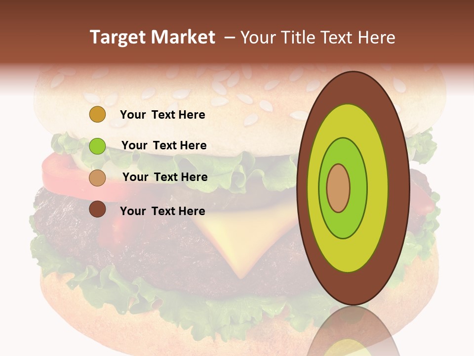 Burger Background Unhealthy PowerPoint Template