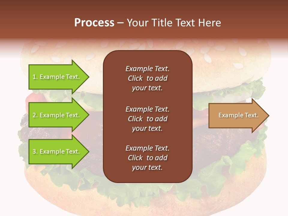 Burger Background Unhealthy PowerPoint Template