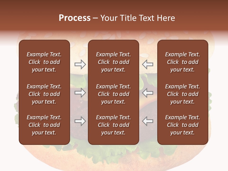 Burger Background Unhealthy PowerPoint Template