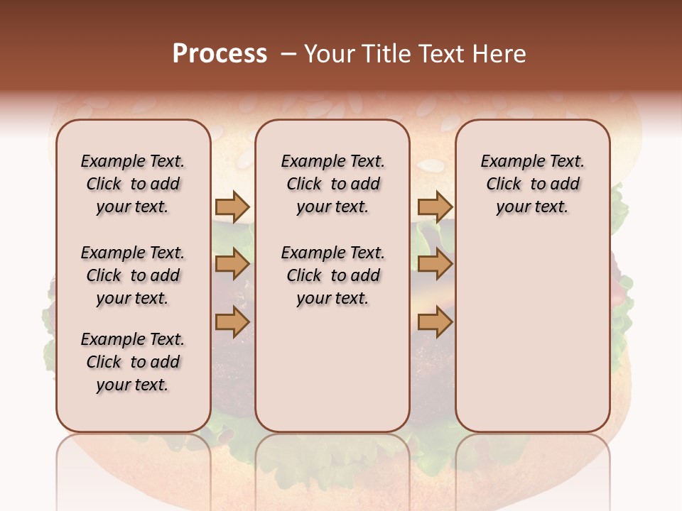 Burger Background Unhealthy PowerPoint Template