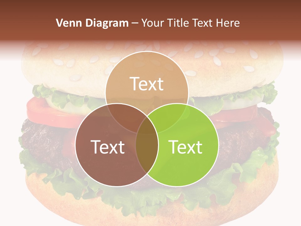 Burger Background Unhealthy PowerPoint Template