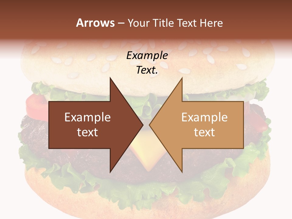 Burger Background Unhealthy PowerPoint Template