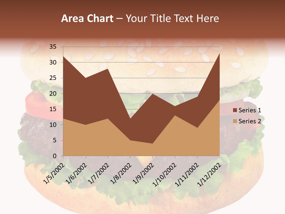 Burger Background Unhealthy PowerPoint Template