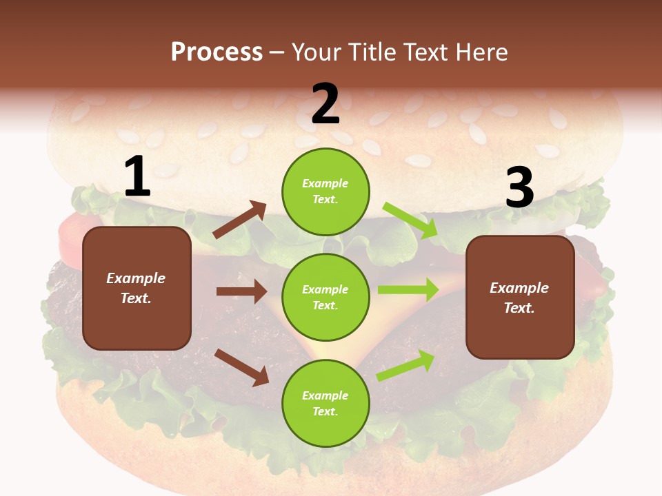 Burger Background Unhealthy PowerPoint Template