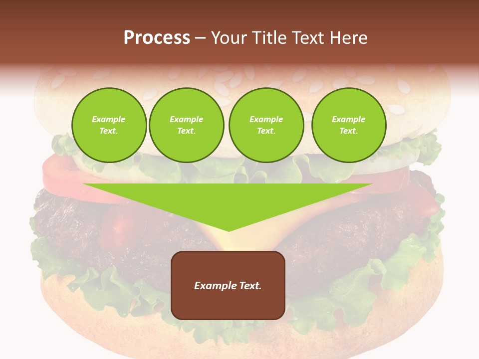 Burger Background Unhealthy PowerPoint Template