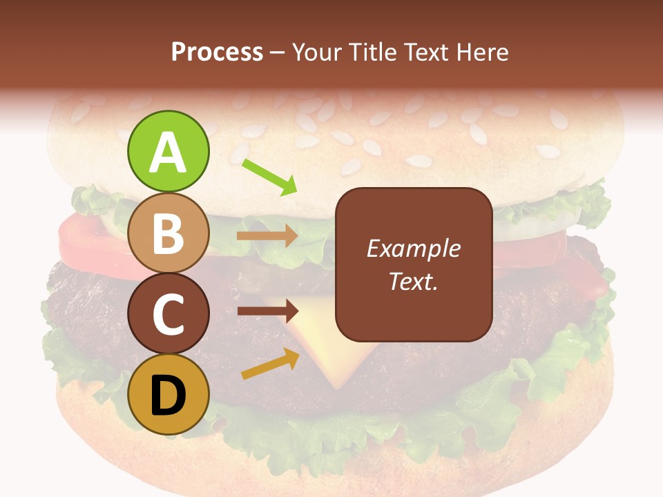 Burger Background Unhealthy PowerPoint Template