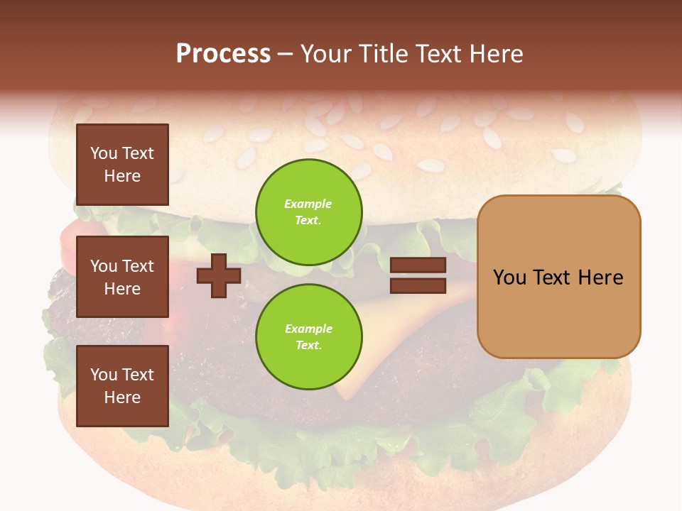 Burger Background Unhealthy PowerPoint Template