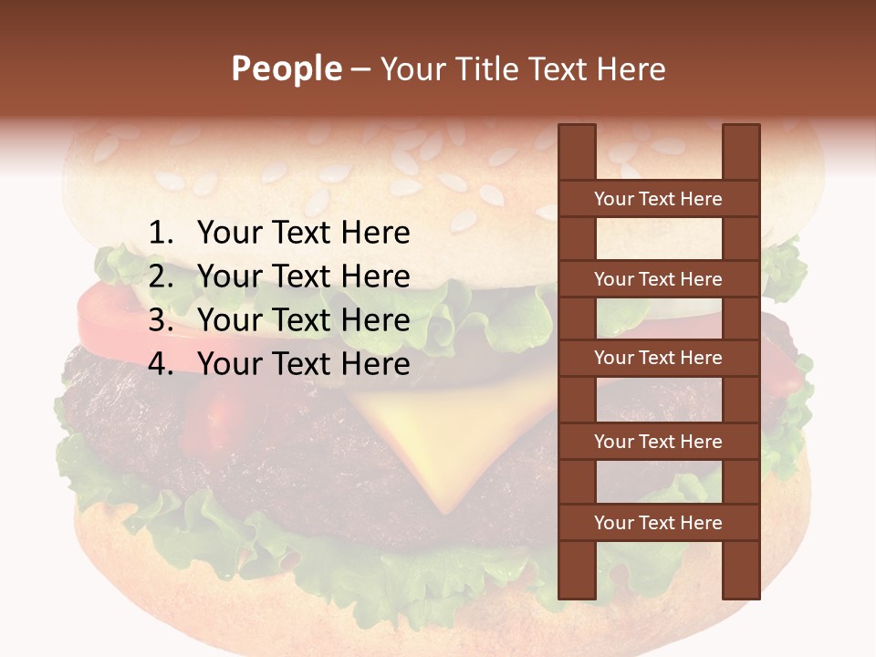 Burger Background Unhealthy PowerPoint Template