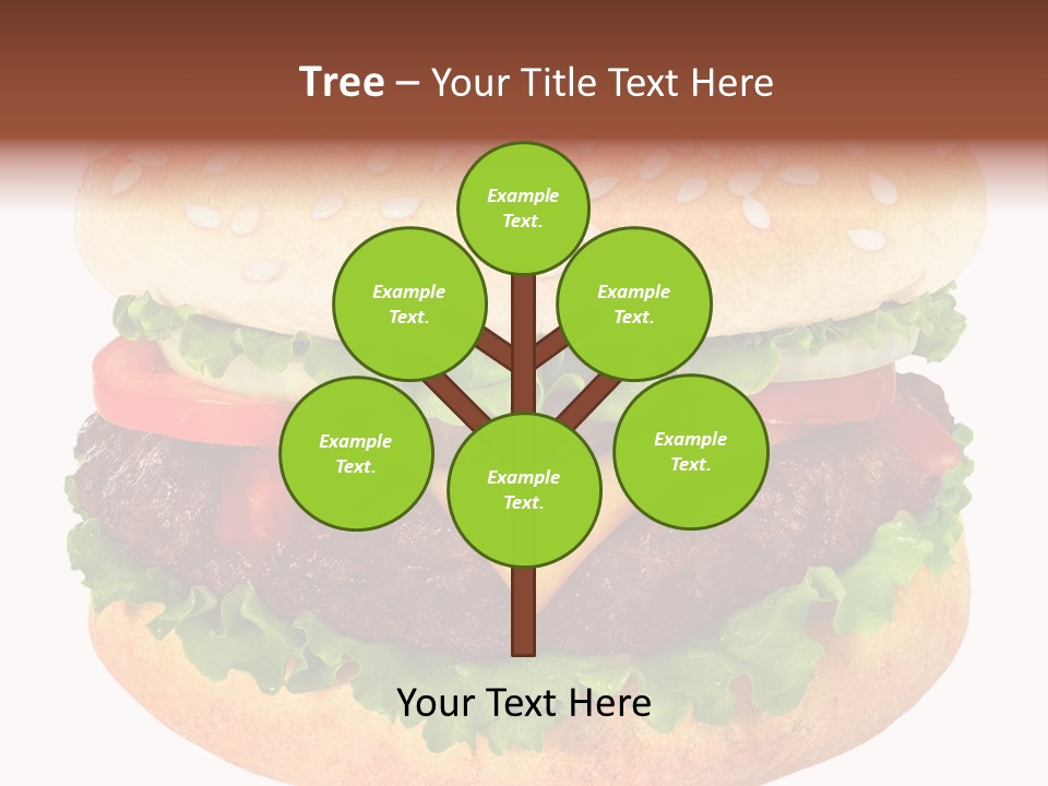 Burger Background Unhealthy PowerPoint Template