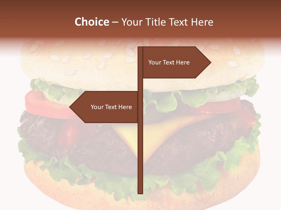Burger Background Unhealthy PowerPoint Template