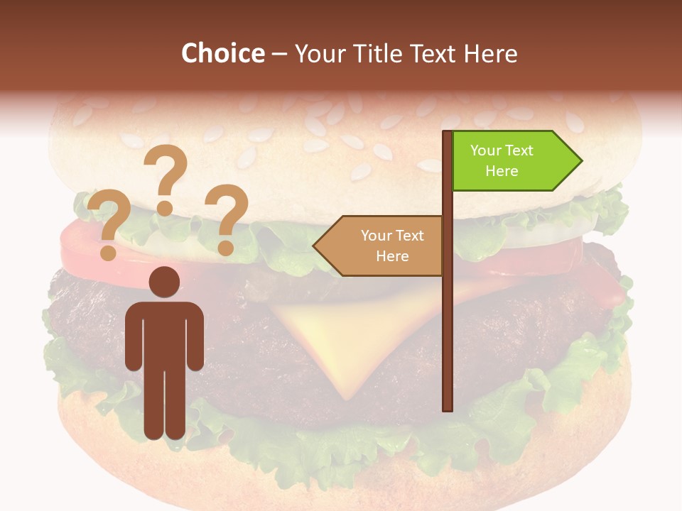 Burger Background Unhealthy PowerPoint Template