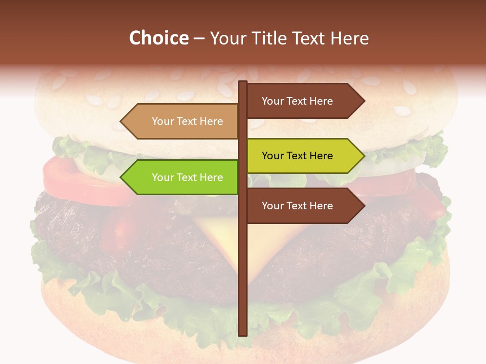 Burger Background Unhealthy PowerPoint Template