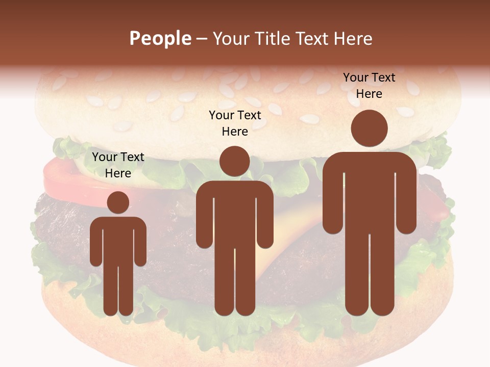 Burger Background Unhealthy PowerPoint Template