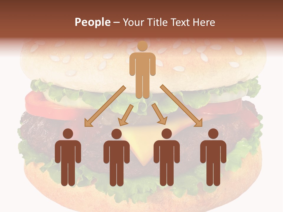 Burger Background Unhealthy PowerPoint Template