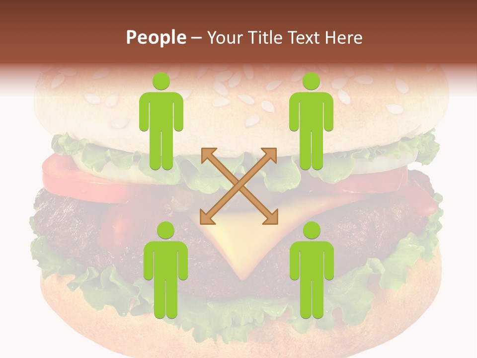 Burger Background Unhealthy PowerPoint Template